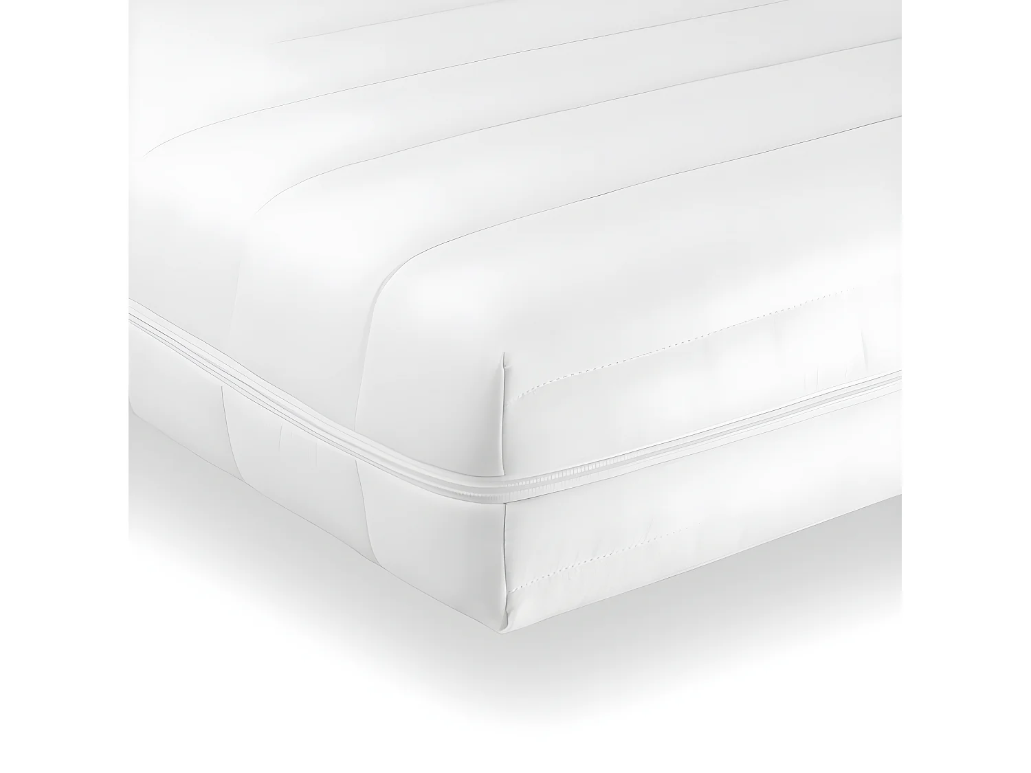 Matelas 140x200, Confort équilibré, ép.10cm - Matelas respirant en mousse froide, housse lavable