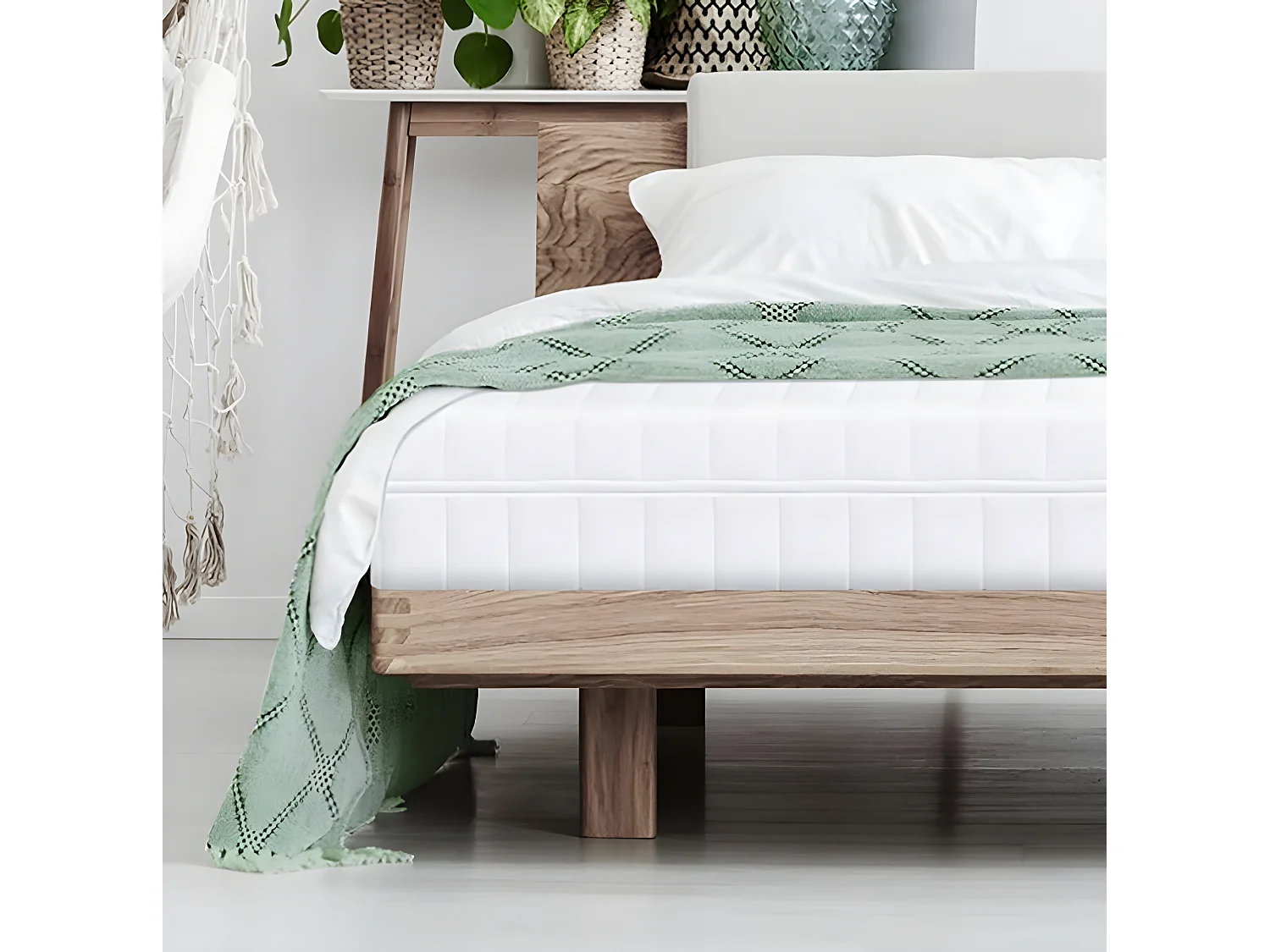 Matelas 160x200 en mousse froide, ergonomique, 7 zones, 15 cm, respirant, matelas ferme / mi-ferme