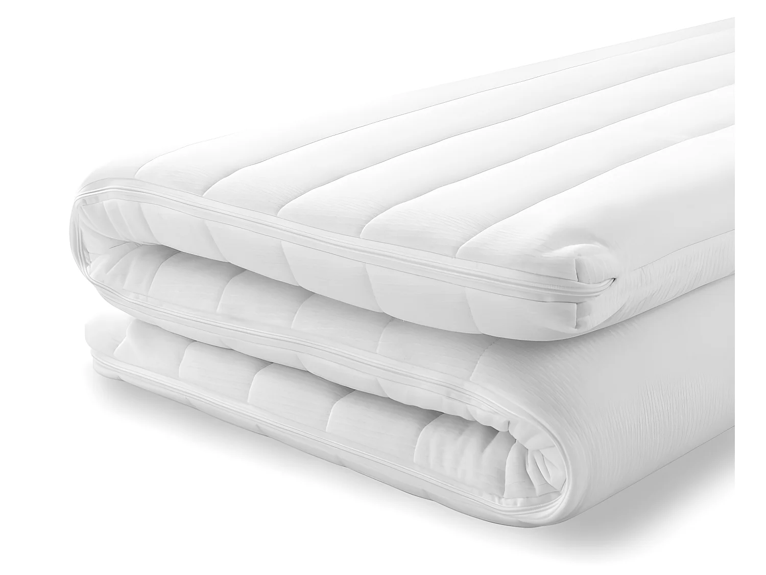 Topper 90x200 cm mit abnehmbaren und waschbaren Bezug