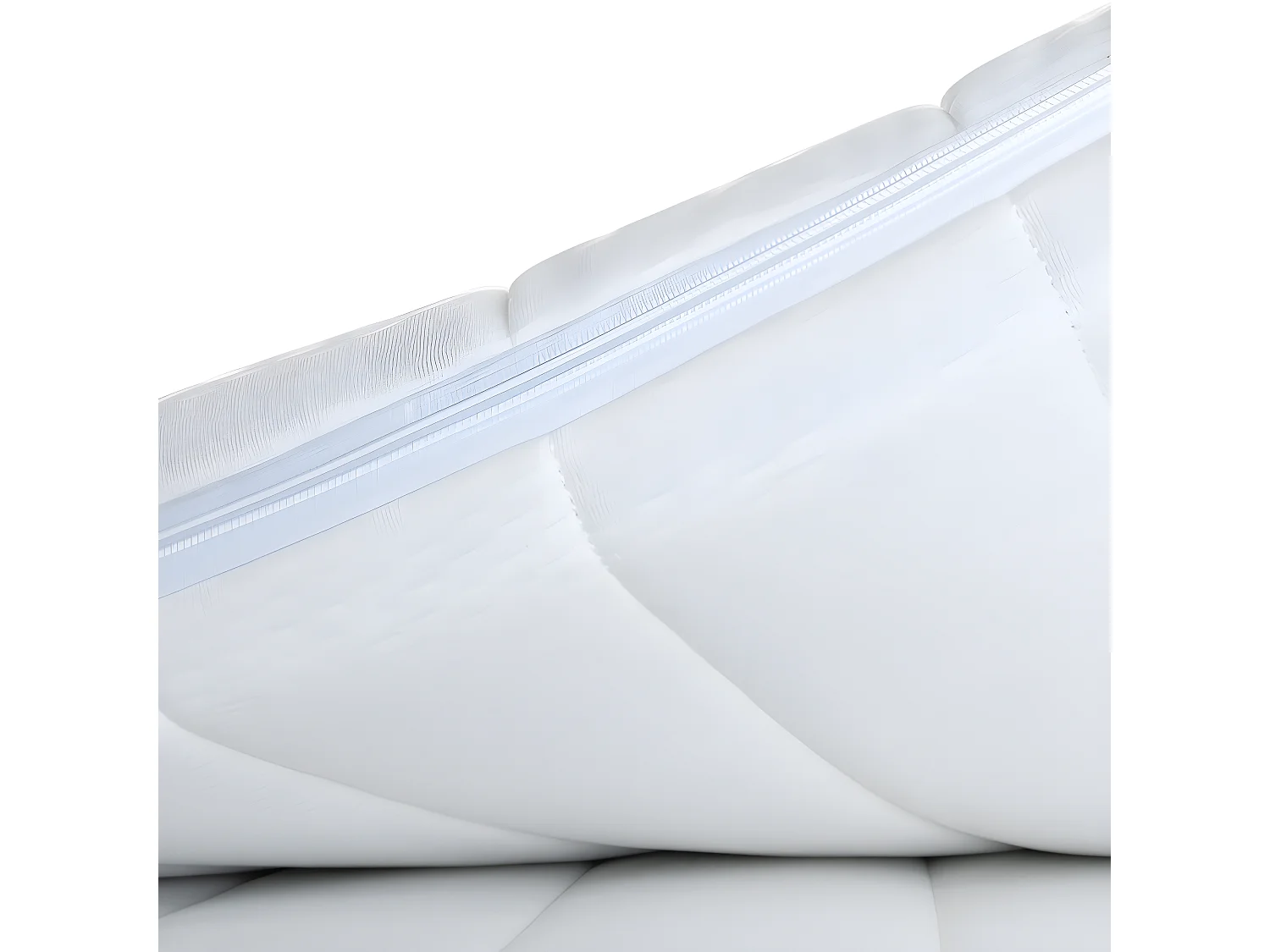 Topper 90x200 cm mit abnehmbaren und waschbaren Bezug