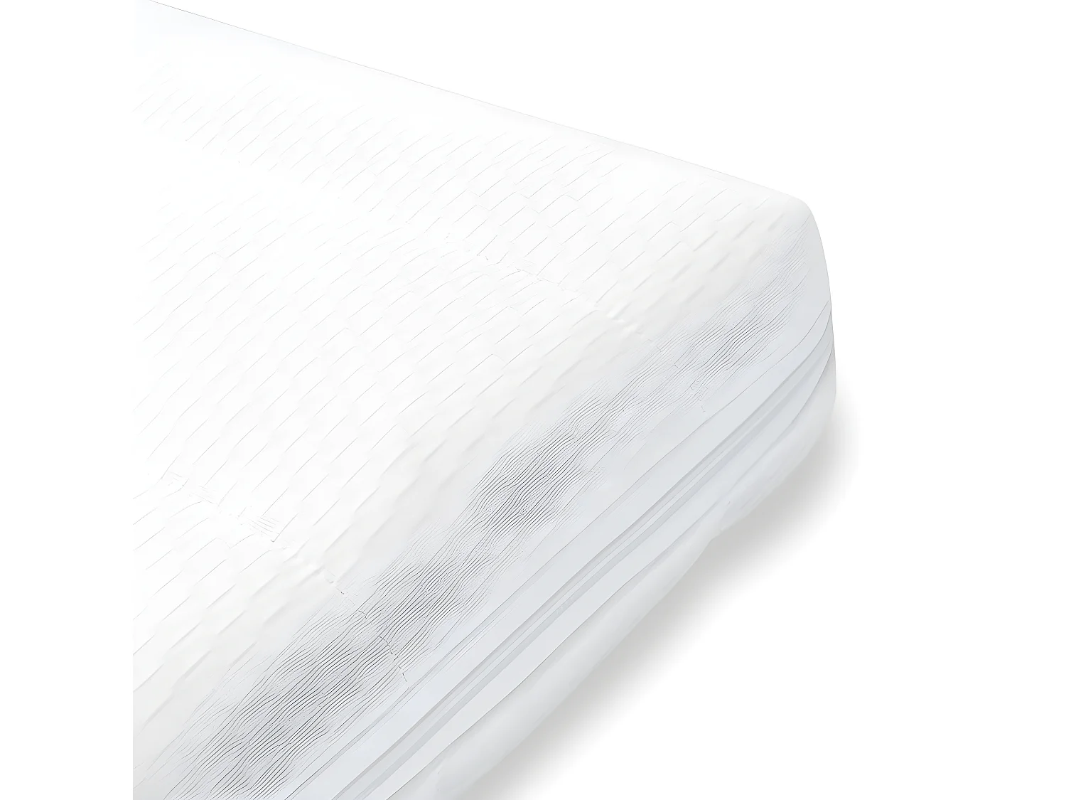 Topper 90x200 cm mit abnehmbaren und waschbaren Bezug