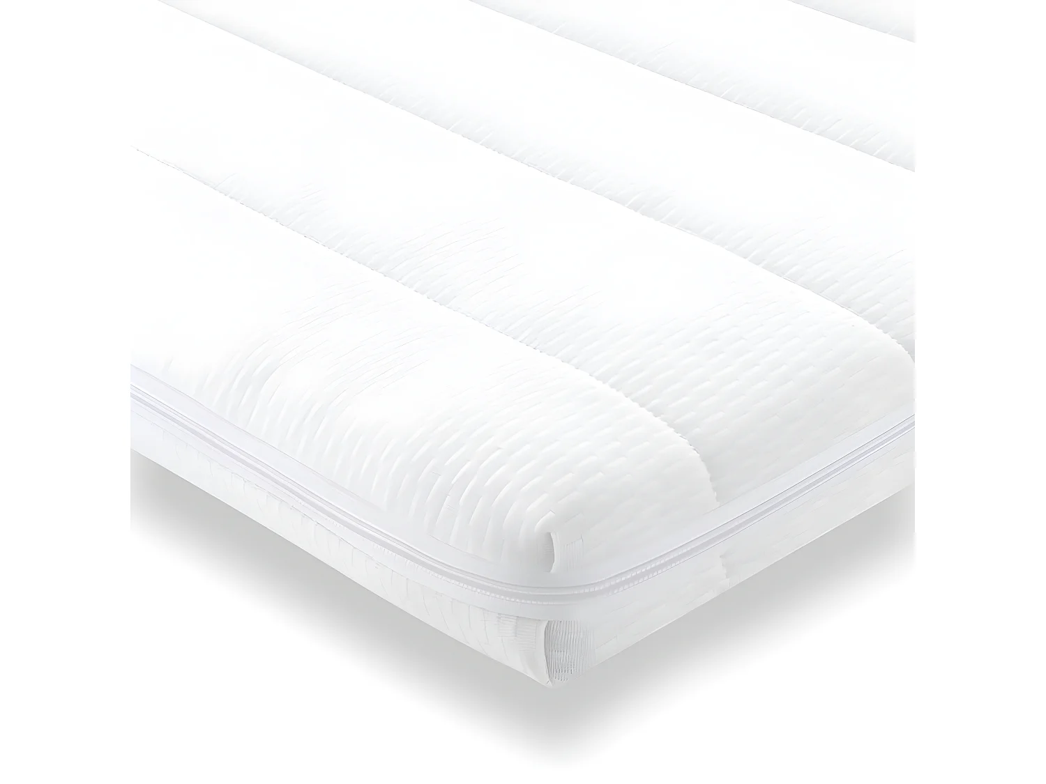 Topper 90x200 cm mit abnehmbaren und waschbaren Bezug