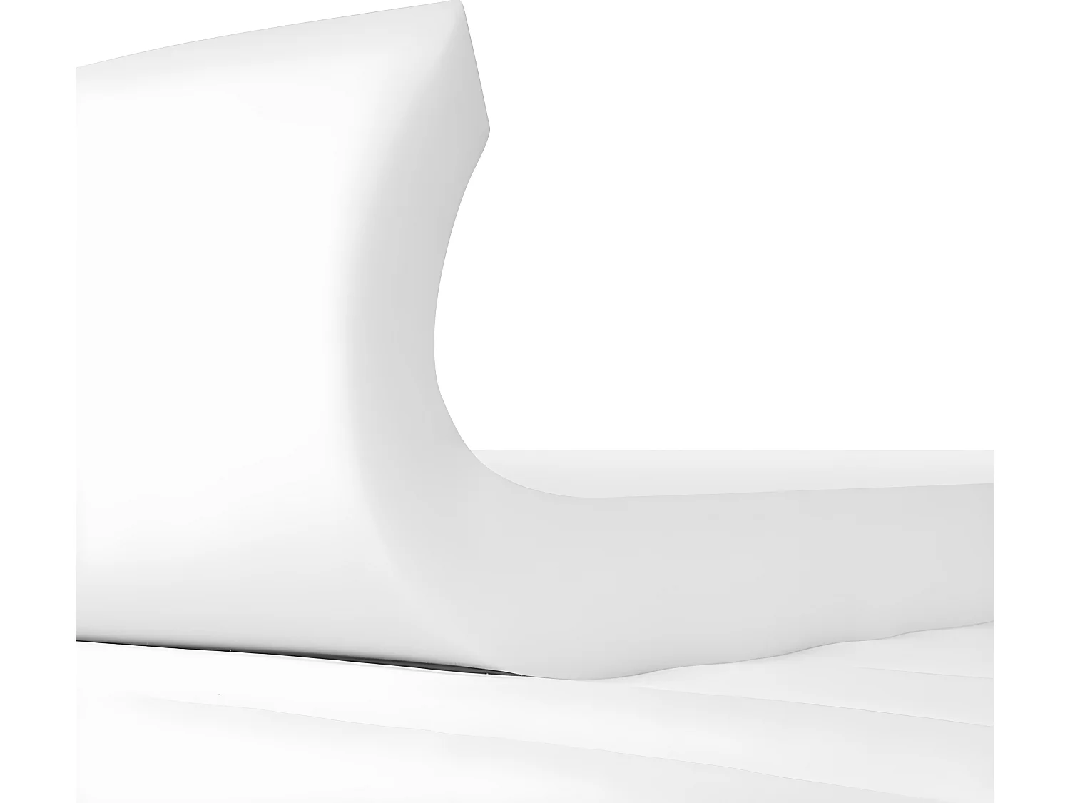 Topper 90x200 cm mit abnehmbaren und waschbaren Bezug