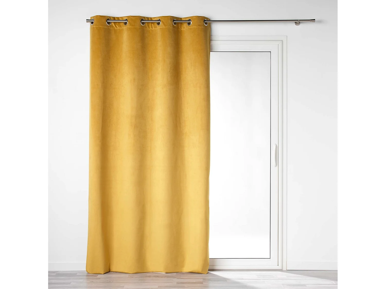 Unifarbener Verdunkelungsvorhang aus Samt 135 x 260 cm