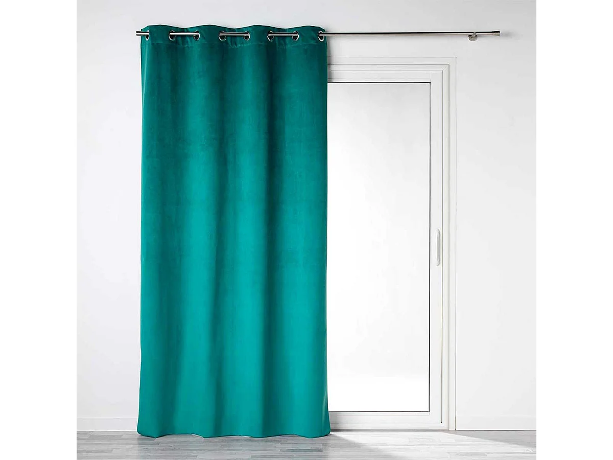Rideau Occultant "Velounight" 135x260cm Émeraude