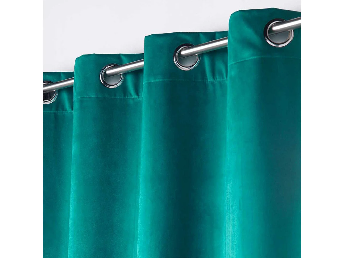 Rideau Occultant "Velounight" 135x260cm Émeraude