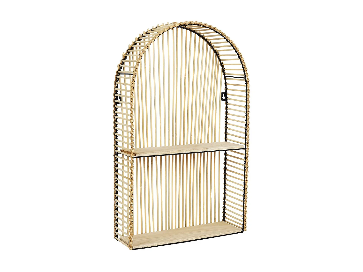 Fensterregal aus Metall und MDF Java