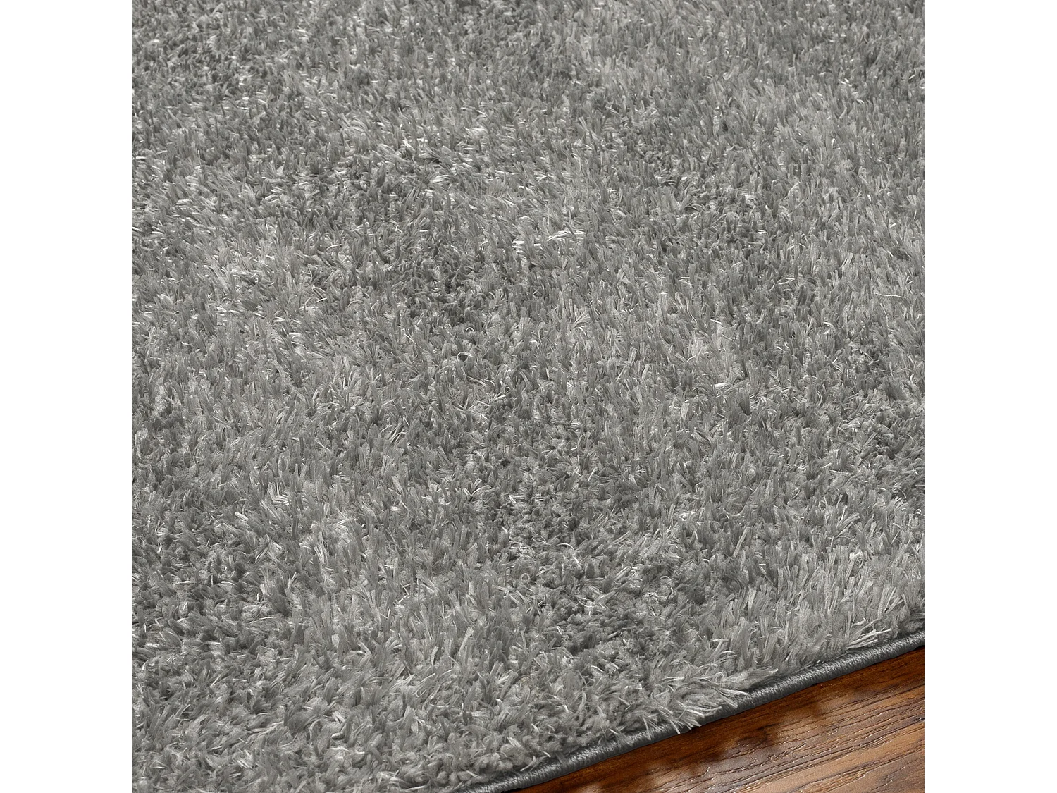 Zacht Hoogpolig Shaggy Tapijt - Grijs - 160x213cm - SOSO