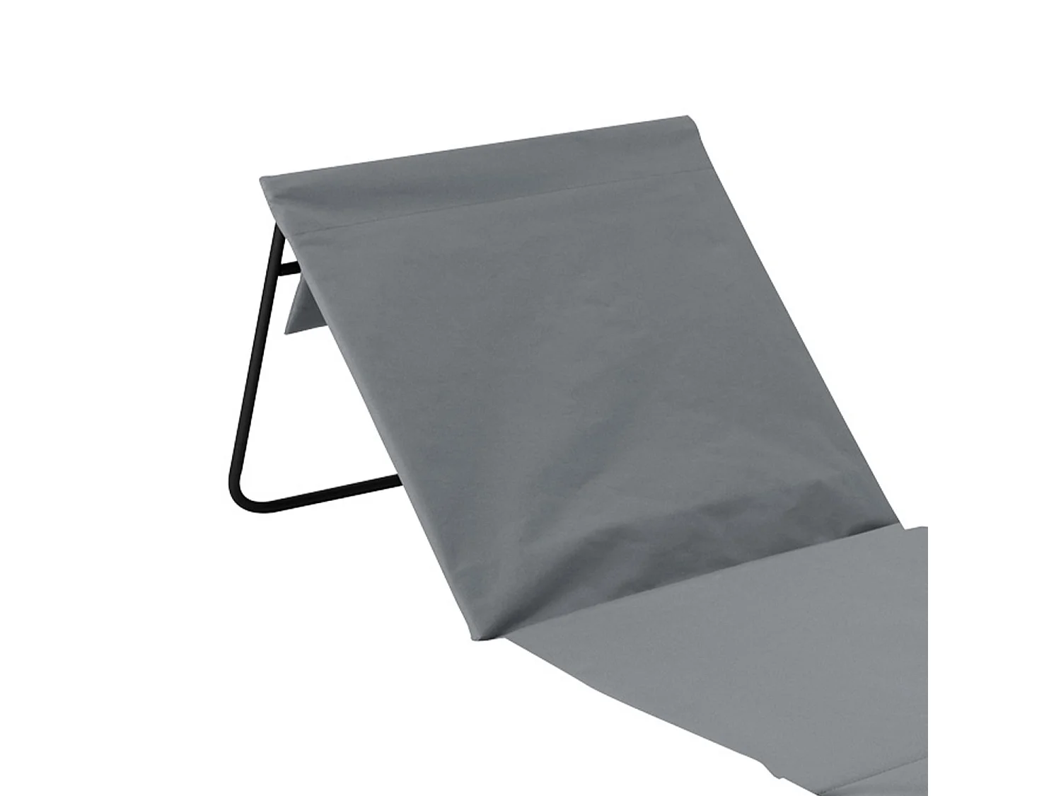 Confezione da 2 stuoie da spiaggia imbottite e pieghevoli con schienale 153x51x42cm O91