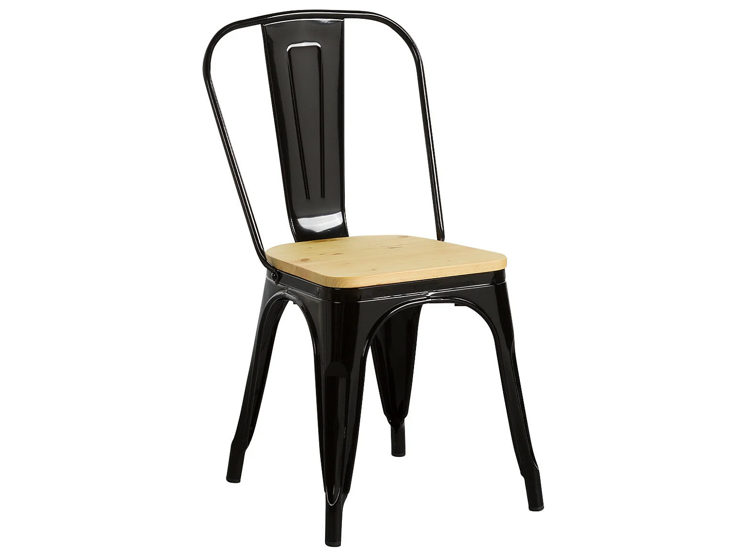 Silla Industrial Strong con Asiento de Madera 45x50x84.5cm Thinia Home