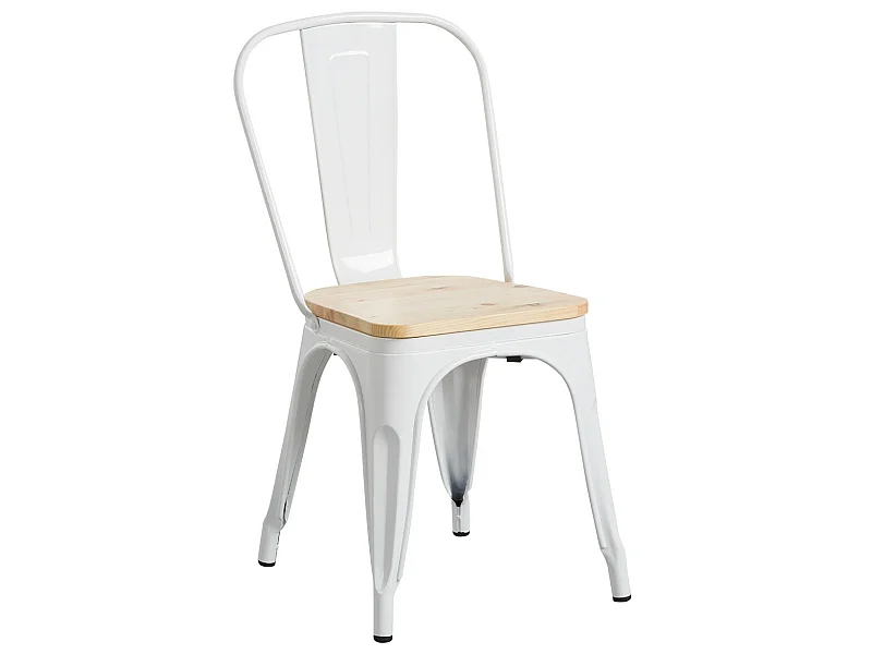 Silla Industrial Strong con Asiento de Madera 45x50x84.5cm Thinia Home