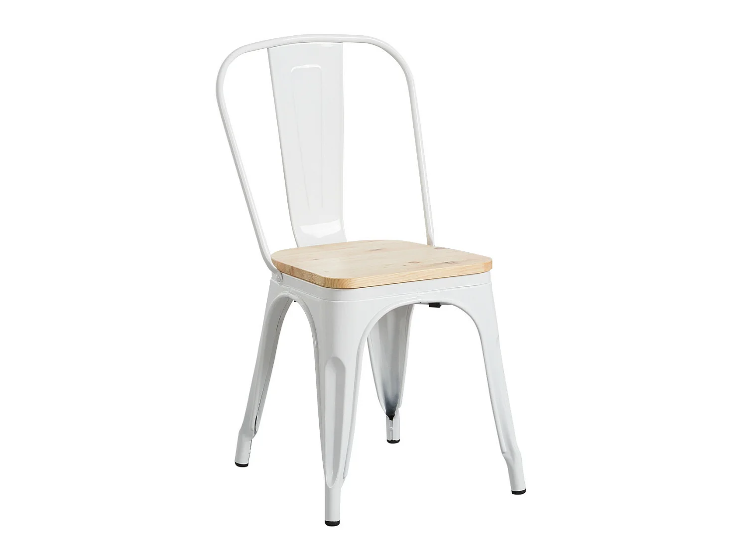 Silla Industrial Strong con Asiento de Madera 45x50x84.5cm Thinia Home
