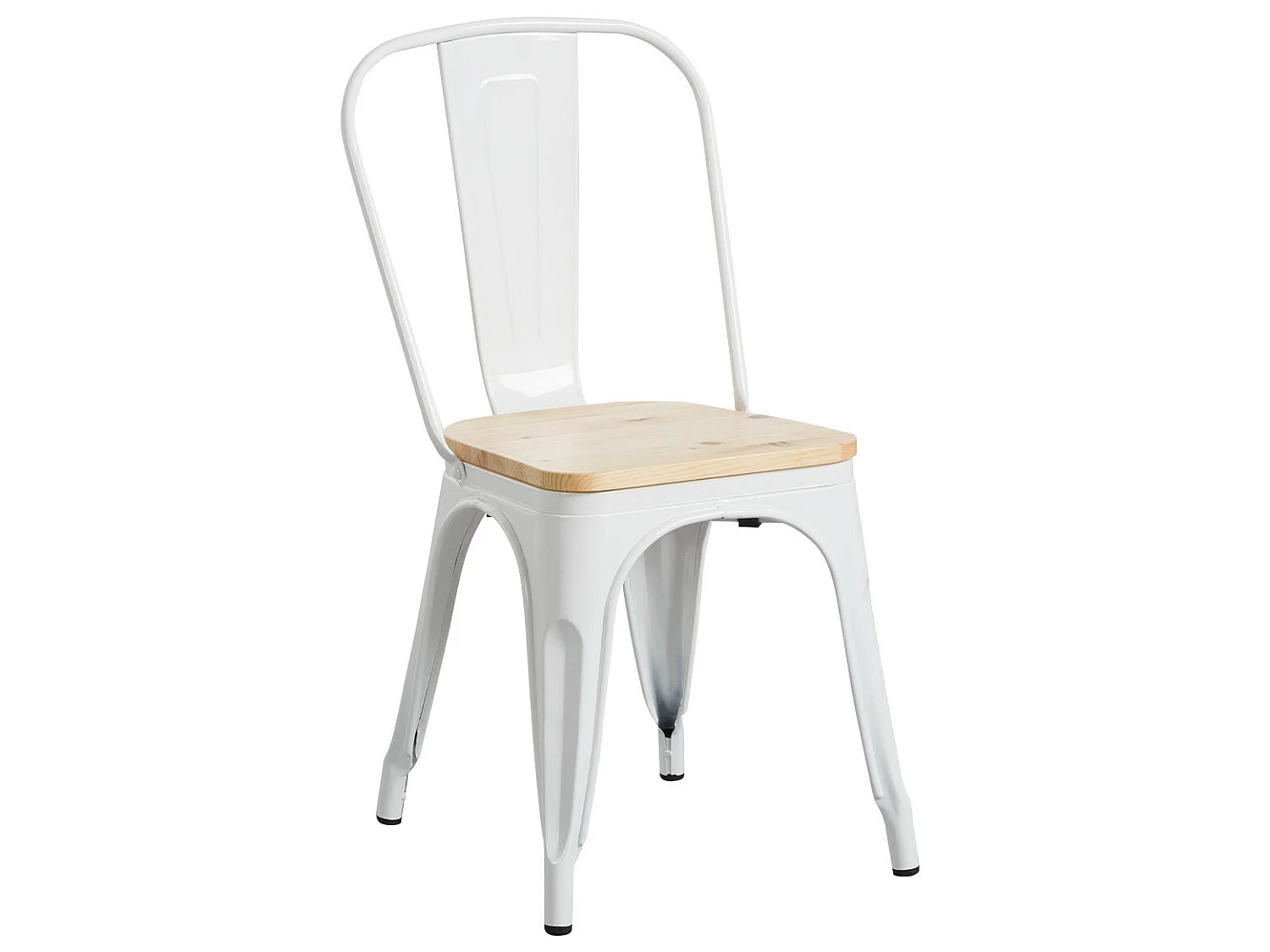 Silla Industrial Strong con Asiento de Madera 45x50x84.5cm Thinia Home