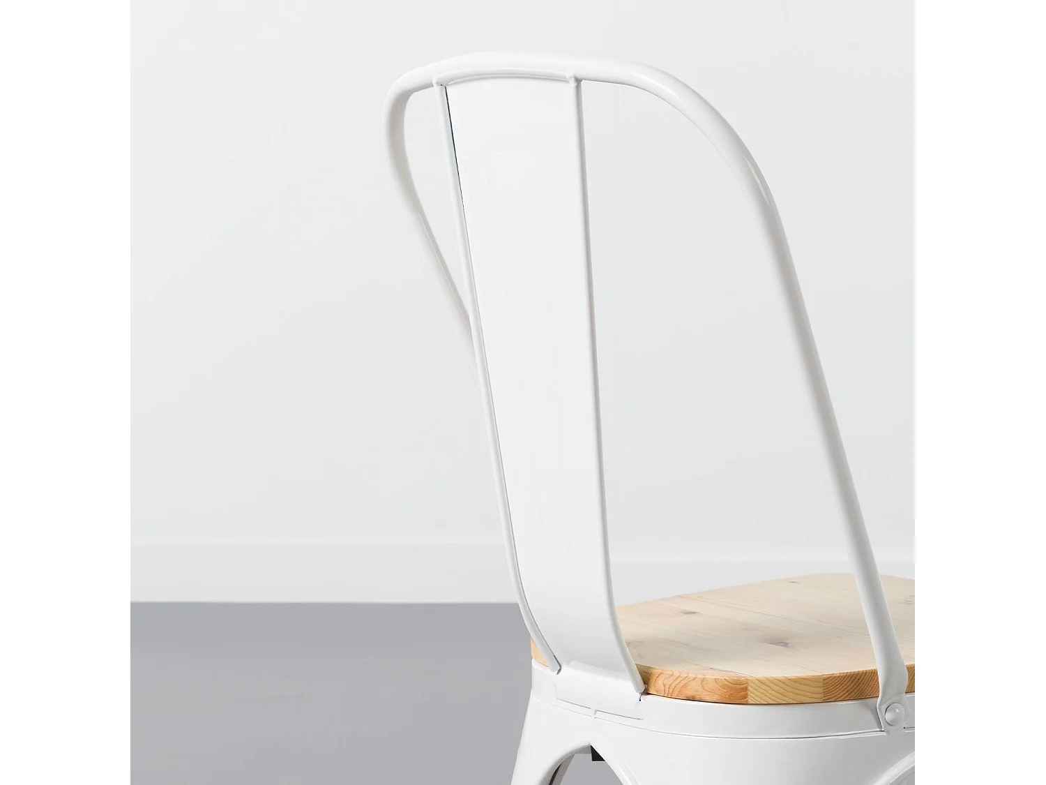 Silla Industrial Strong con Asiento de Madera 45x50x84.5cm Thinia Home