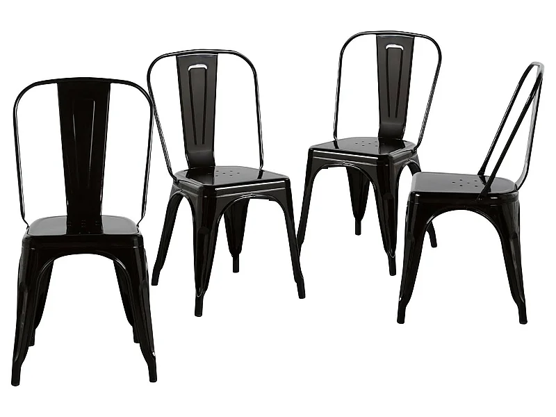 Pack 4 Sillas Industriales Strong 45x51x84.5cm Thinia Home