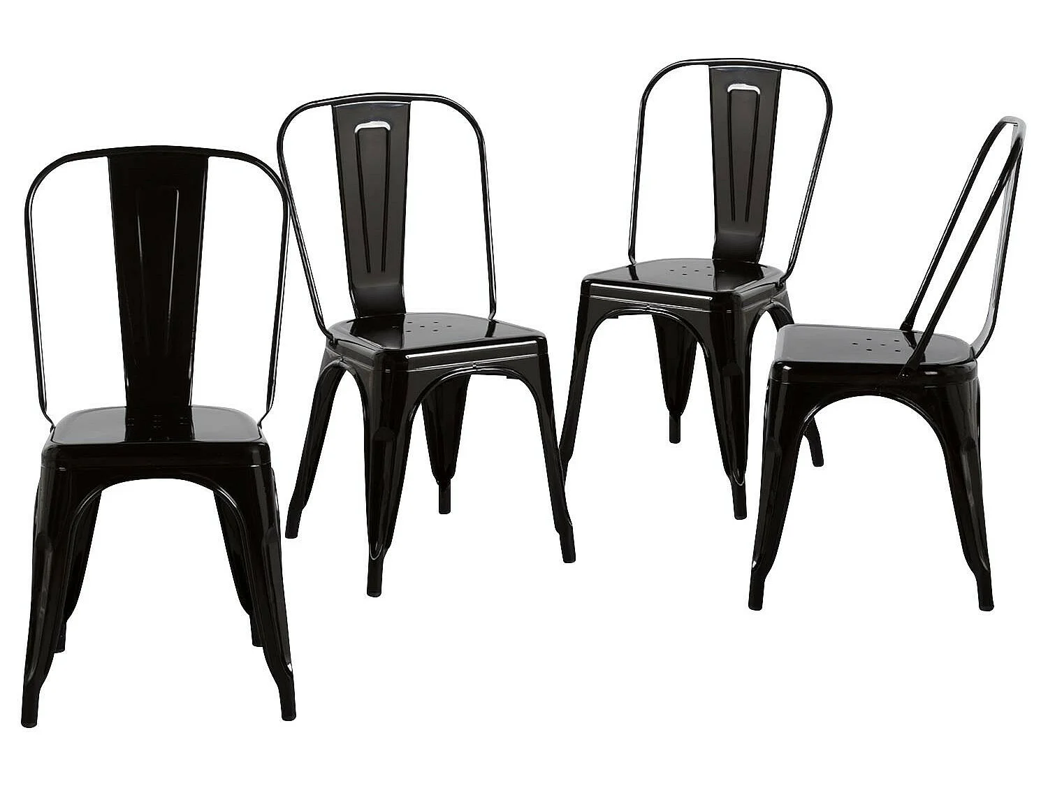 Pack 4 Sillas Industriales Strong 45x51x84.5cm Thinia Home