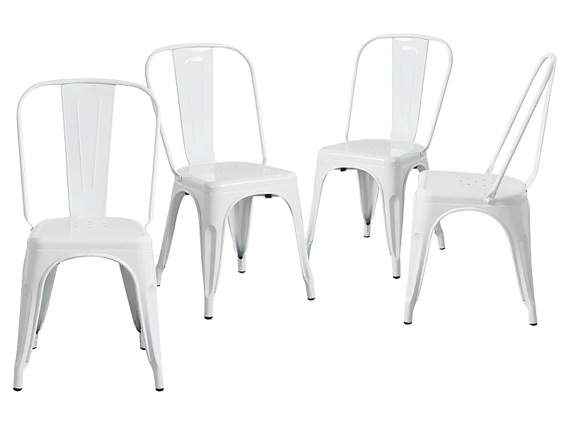 Pack 4 Sillas Industriales Strong 45x51x84.5cm Thinia Home