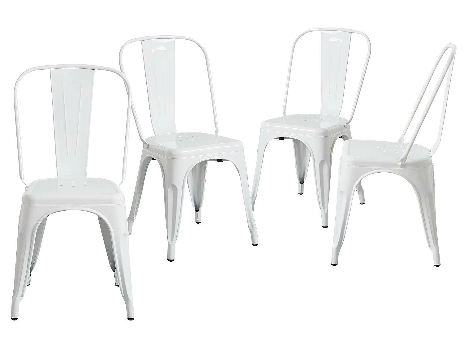 Pack 4 Sillas Industriales Strong 45x51x84.5cm Thinia Home