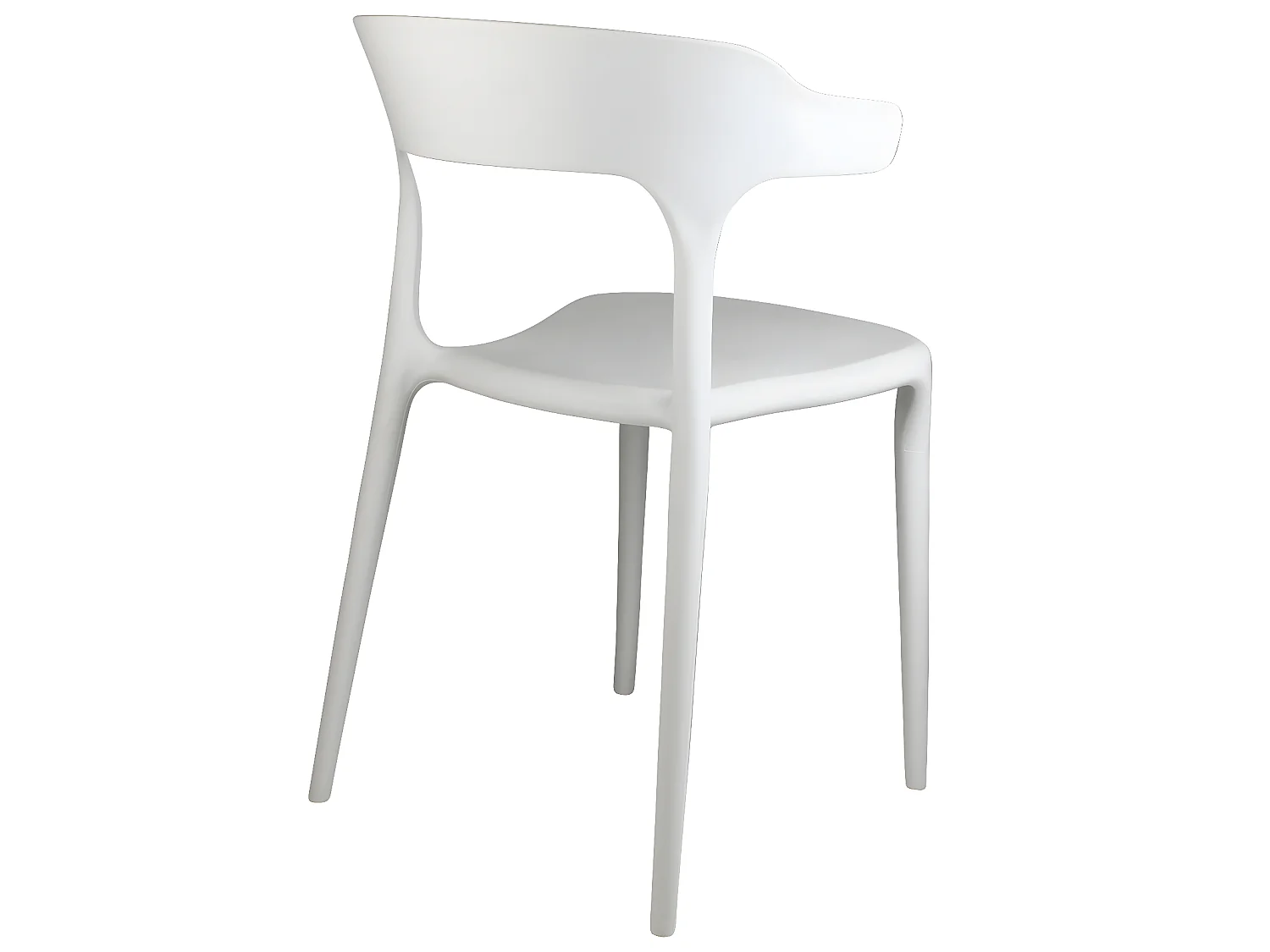 Pack 4 Chaises empilables d'extérieur Madonna 74,3x47x47cm Thinia Home