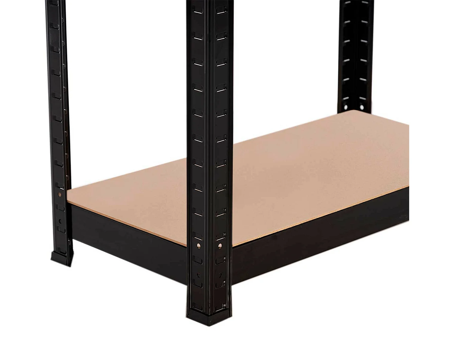 Pack 2 Rayonnages métalliques avec 4 étagères réglables 148x60x30cm 240Kg O91