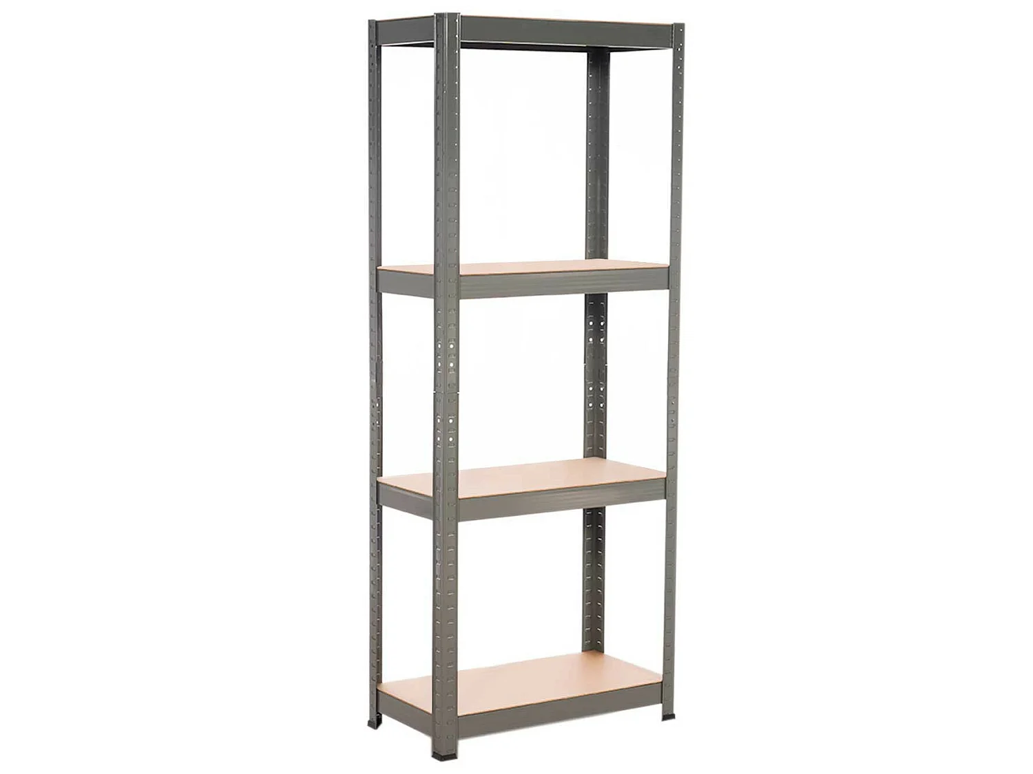 Pack 2 Rayonnages métalliques avec 4 étagères réglables 148x60x30cm 240Kg O91