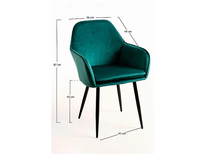 Packs Sillas Comedor - Pack 4 Sillas Chic Black - Verde