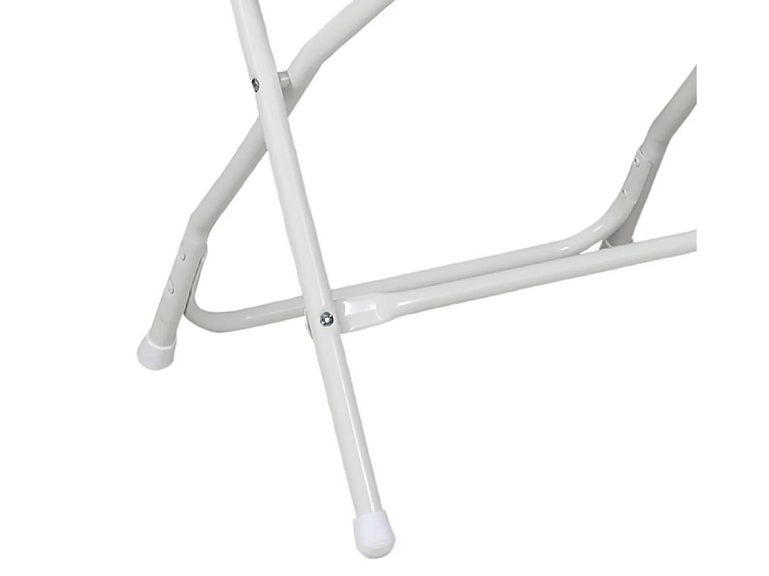 Lot de 4 chaises pliantes blanches 49x44.5x80.5cm 7house