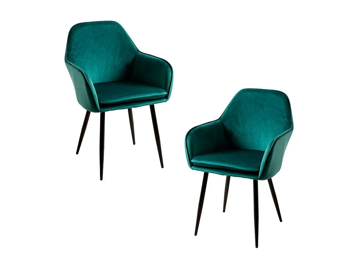 Packs Sillas Comedor - Pack 2 Sillas Chic Black - Verde