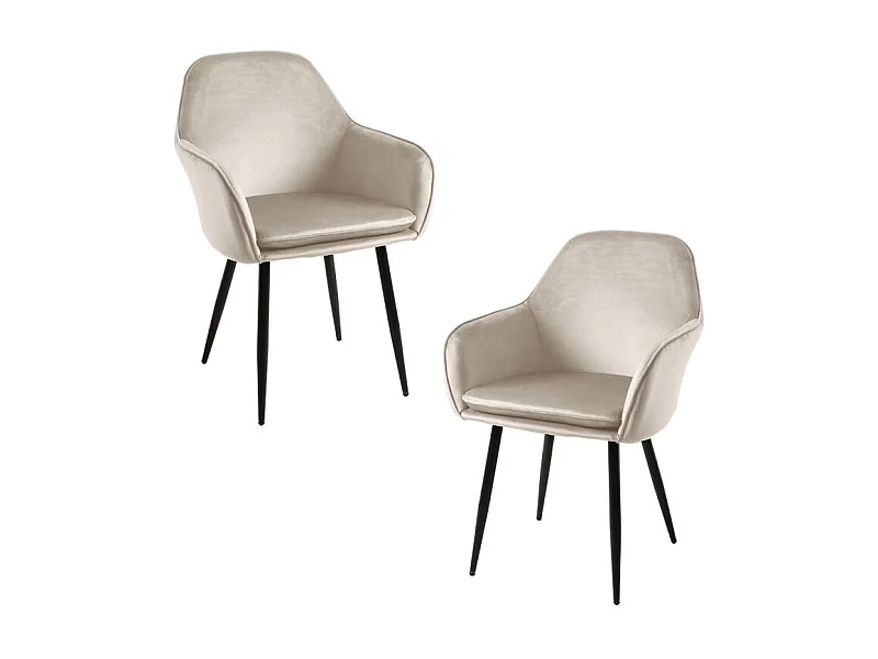 Packs Sillas Comedor - Pack 2 Sillas Chic Black - Beige