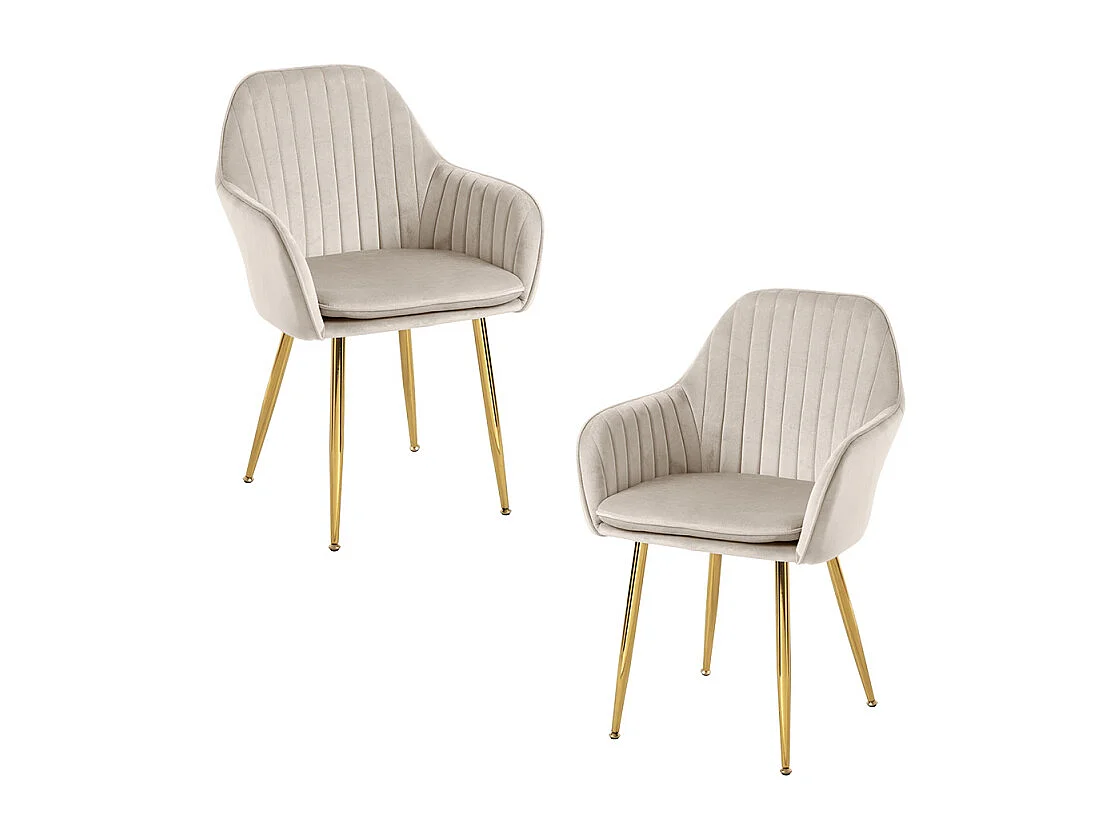 Packs Sillas Comedor - Pack 2 Sillas Chic Golden - Beige