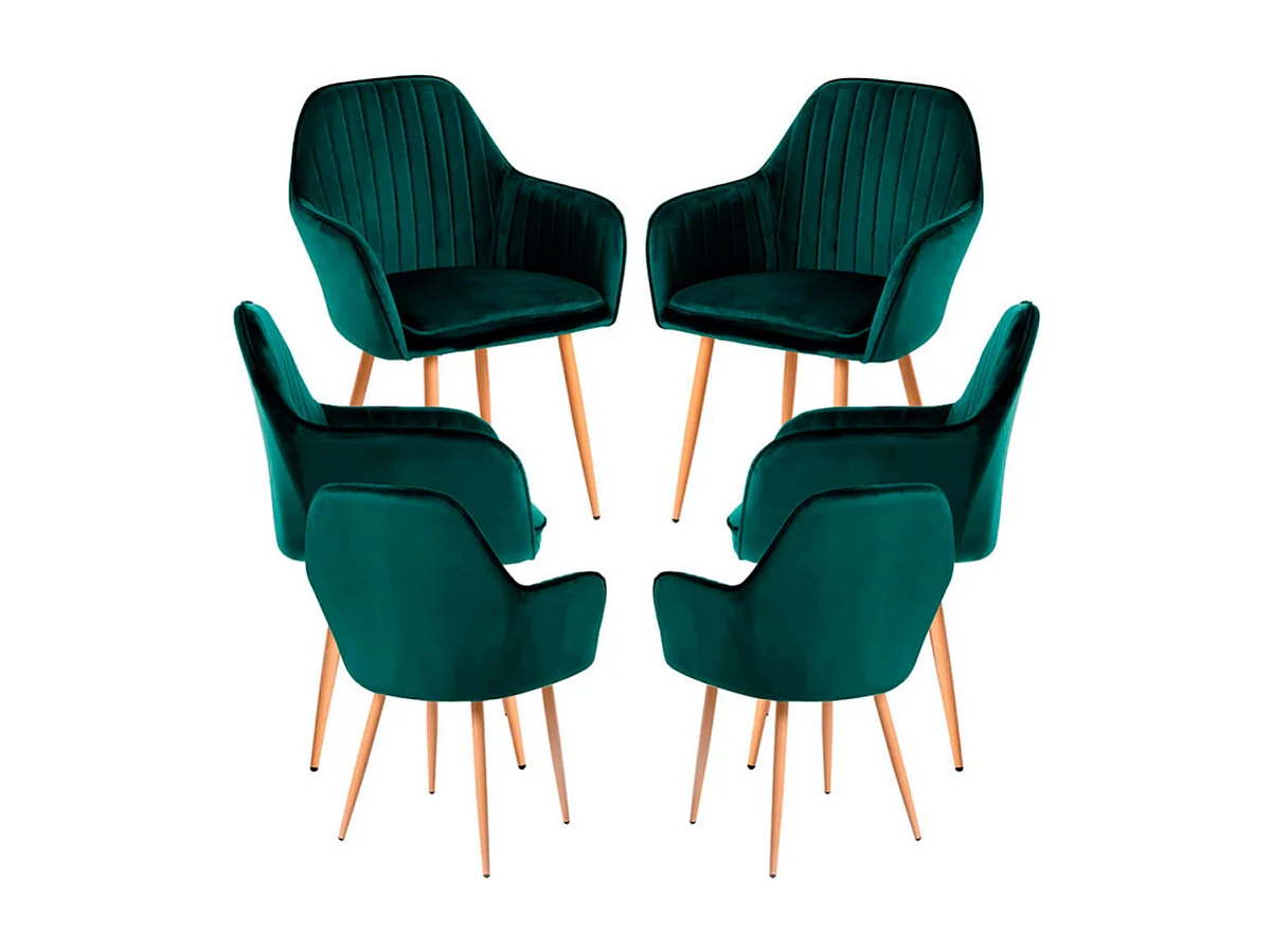 Packs Sillas Comedor - Pack 6 Sillas Chic - Verde