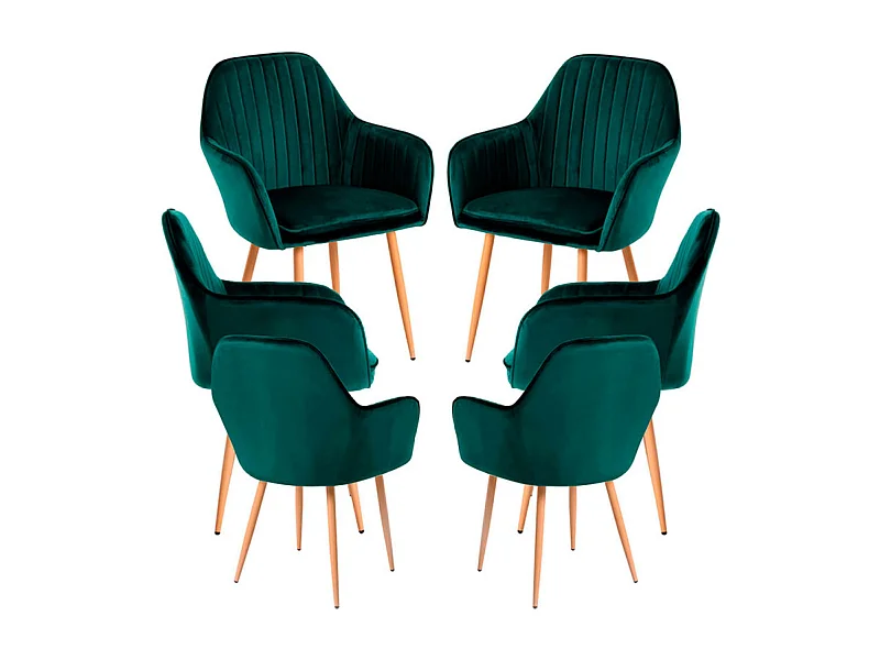 Packs Sillas Comedor - Pack 6 Sillas Chic - Verde