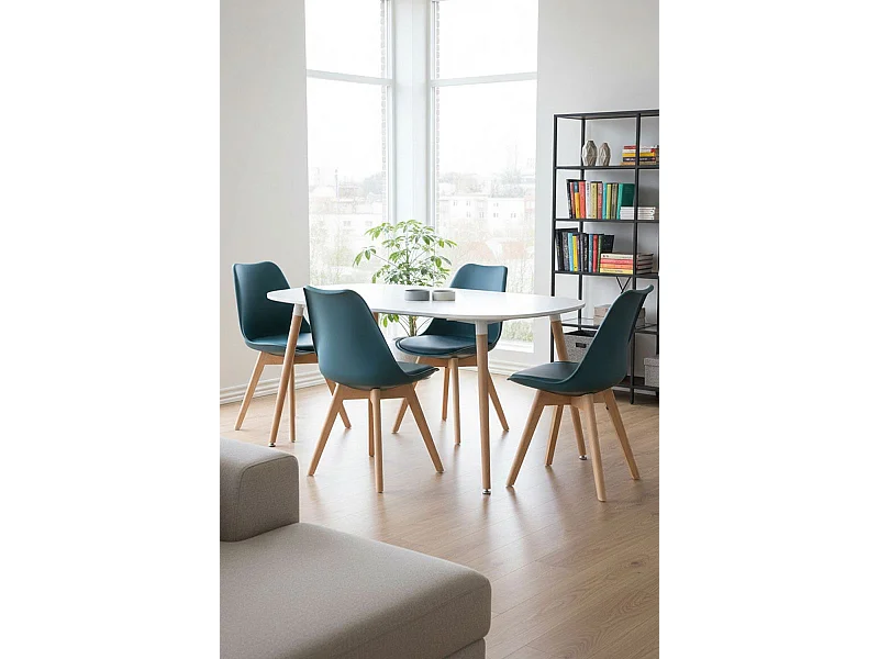 Packs Sillas Comedor - Pack 4 Sillas Synk Basic - Azul Petróleo