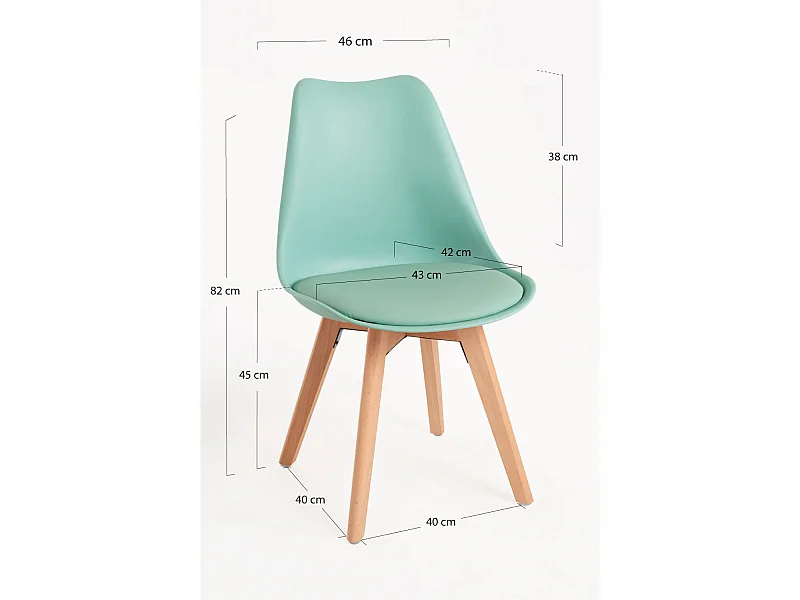 Packs Sillas Comedor - Pack 6 Sillas Synk Basic - Celadón