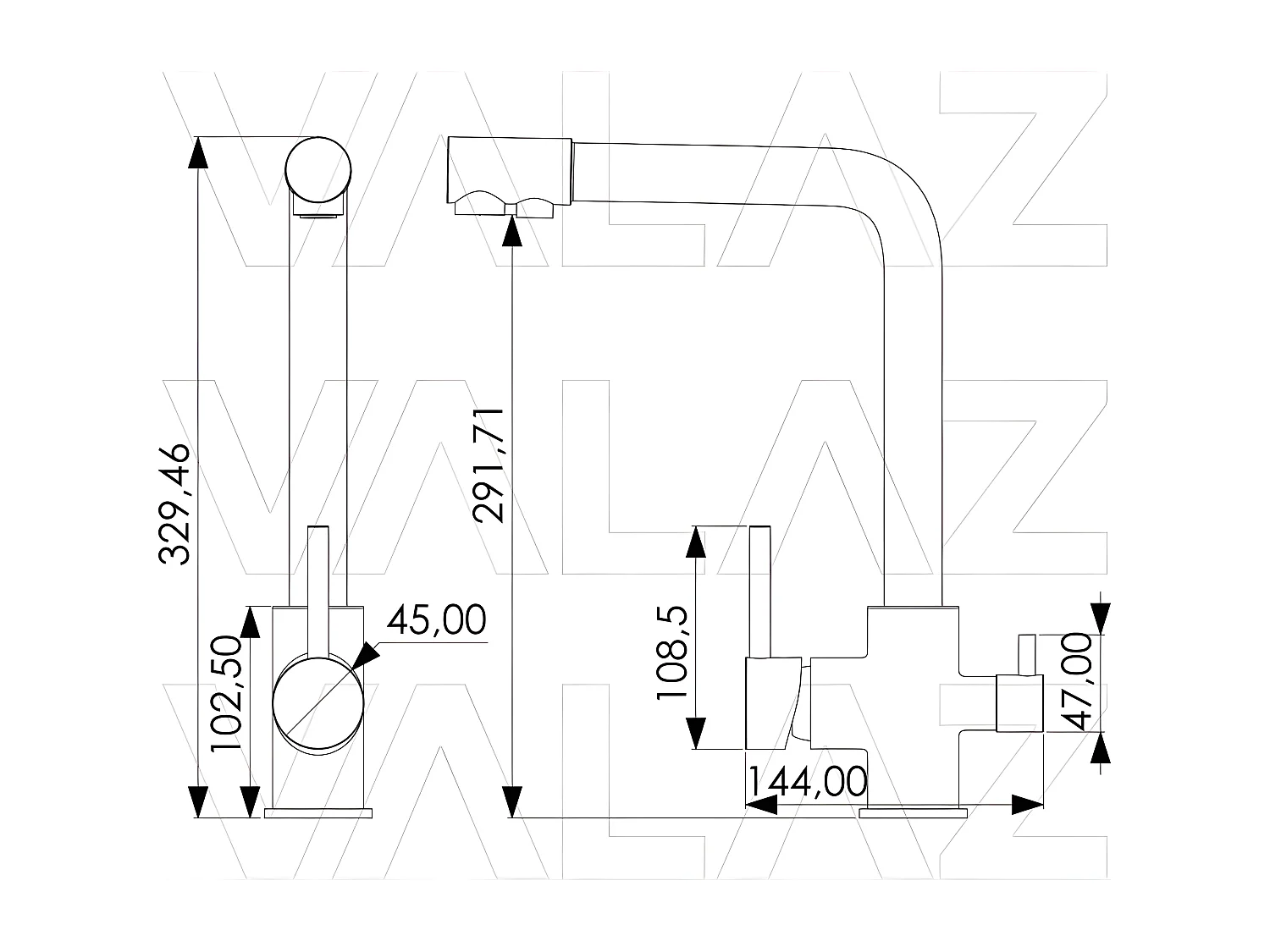 Grifo de cocina DARMA blanco