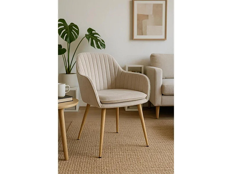 Sillas Comedor - Silla Chic - Beige