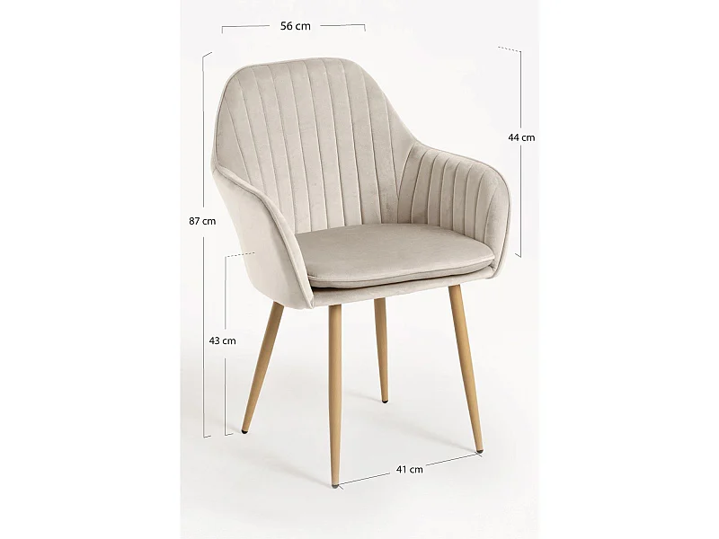 Sillas Comedor - Silla Chic - Beige