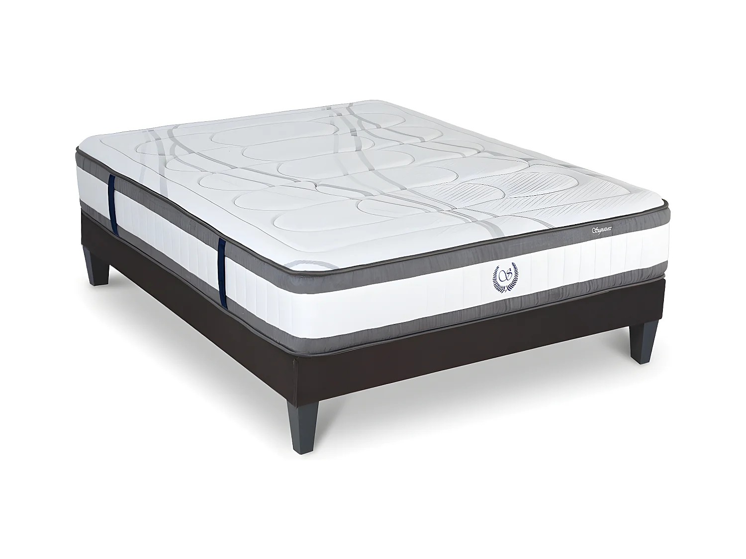 Ensemble Matelas Signature Ressorts ensachés Accueil mémoire et sommier en kit - 140 x 190 cm