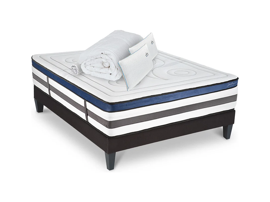 Matelas Quintessence Mousse  Accueil Mémoire de forme+ sommier + accessoires - 140 x 190 cm