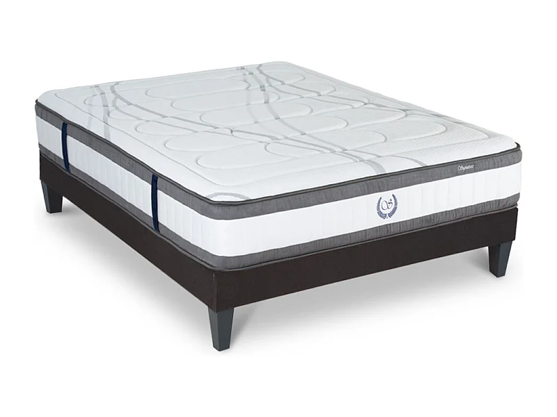 Ensemble Matelas Signature Ressorts ensachés Accueil mémoire et sommier en kit - 90 x 200 cm