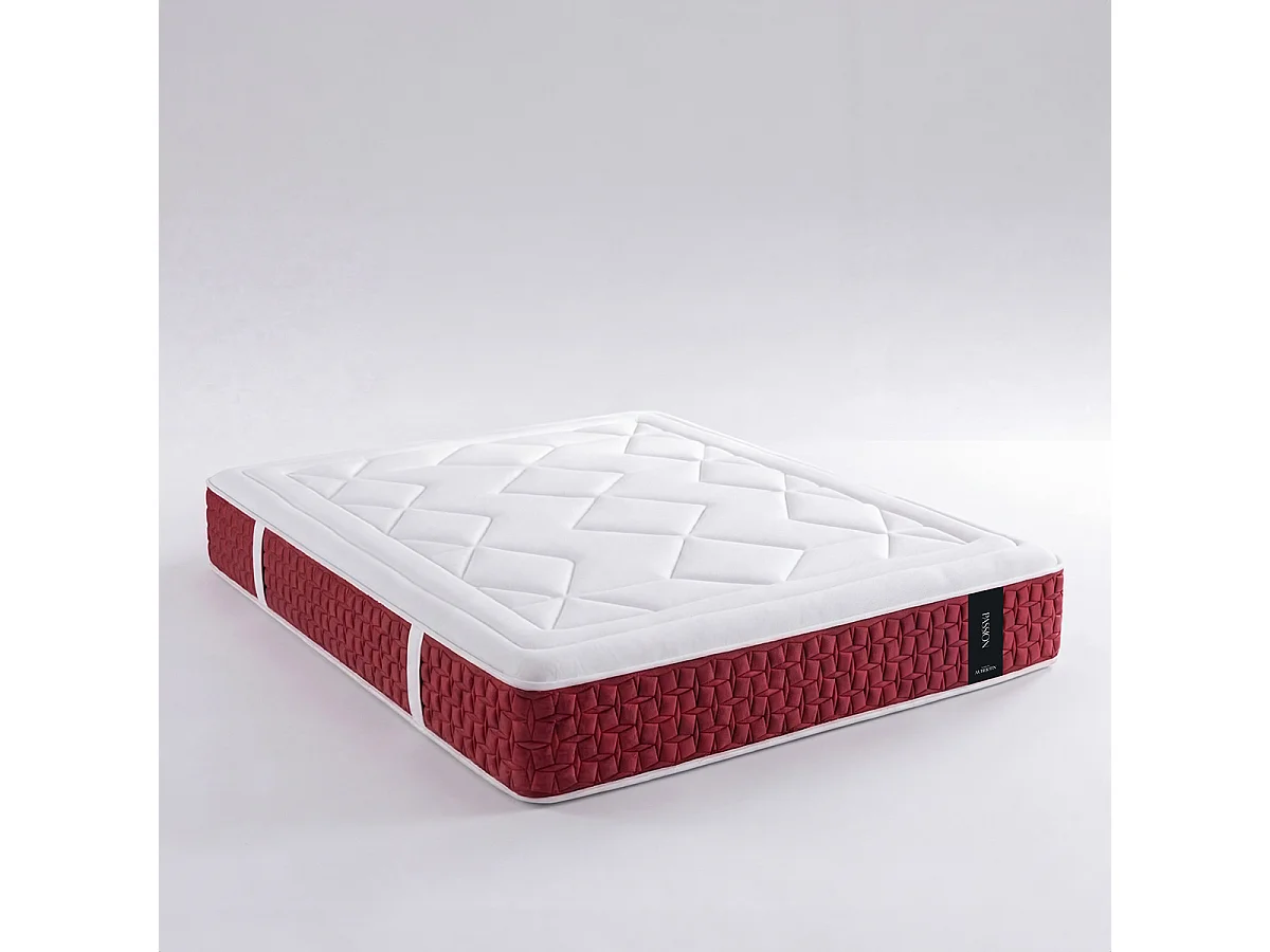 Matelas Passion 140x190 cm - Ressorts + mémoire - Ép. 32 cm