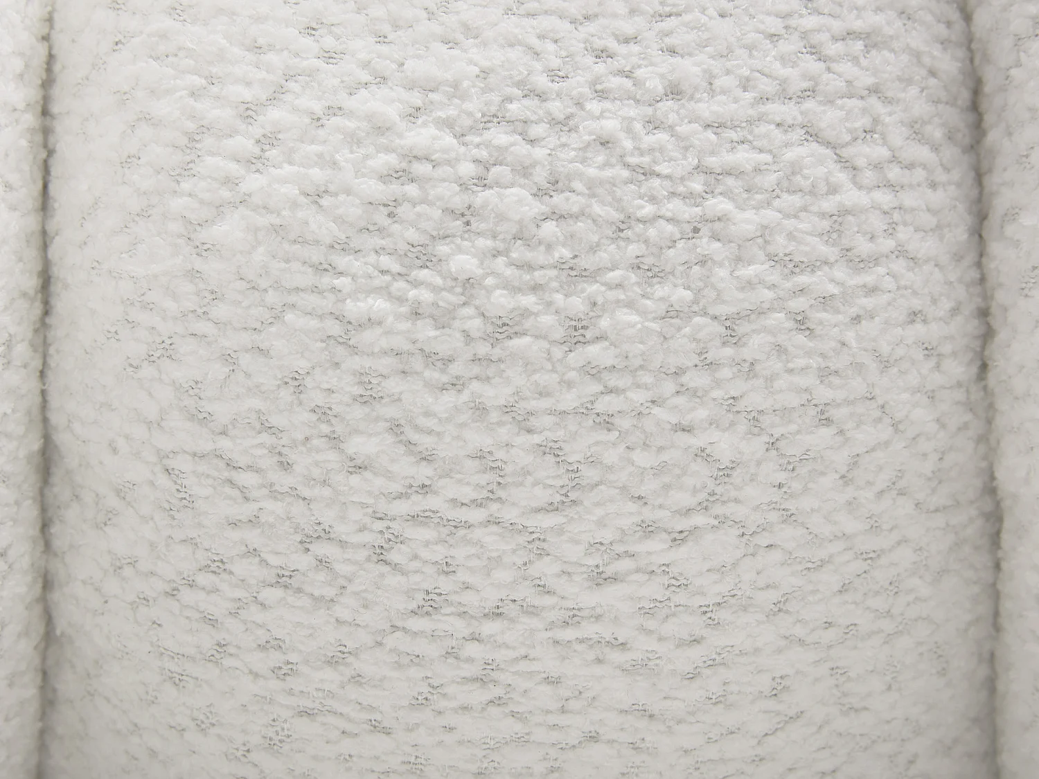 Lot de 2 chaises avec accoudoirs - Tissu bouclette et métal noir - Blanc - PEGA de Pascal MORABITO