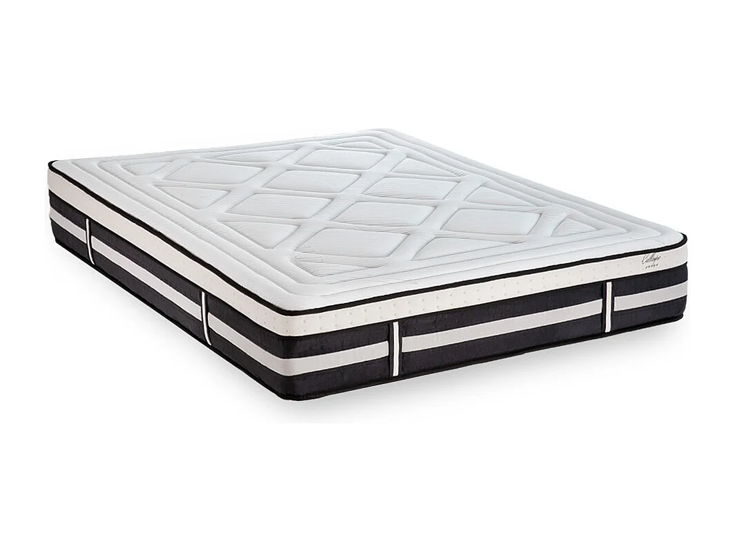 Matelas Calliope Mousse Haute densité Accueil Mémoire de forme+ sommier + accessoires - 140 x 190 cm