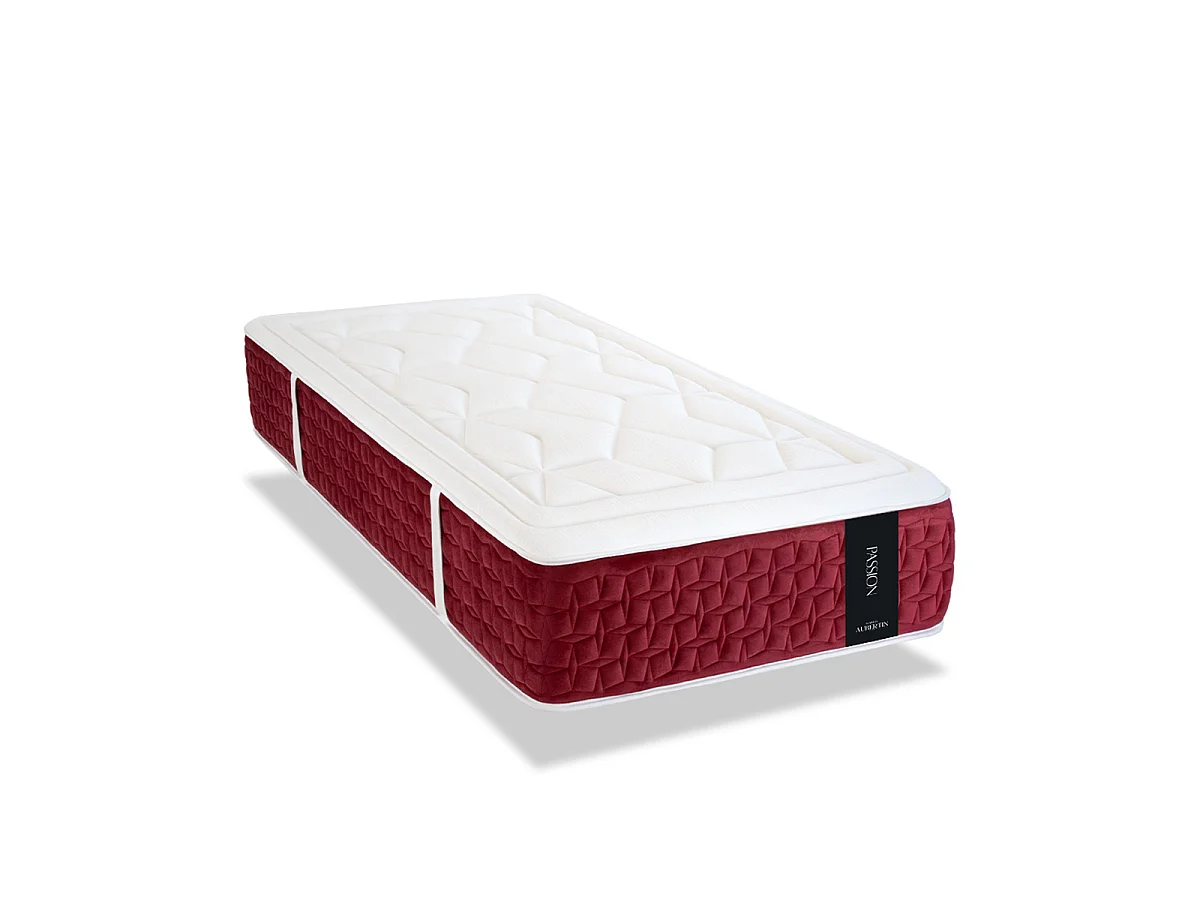 Matelas Passion 90x200 cm - Ressorts + mémoire - Ép. 32 cm