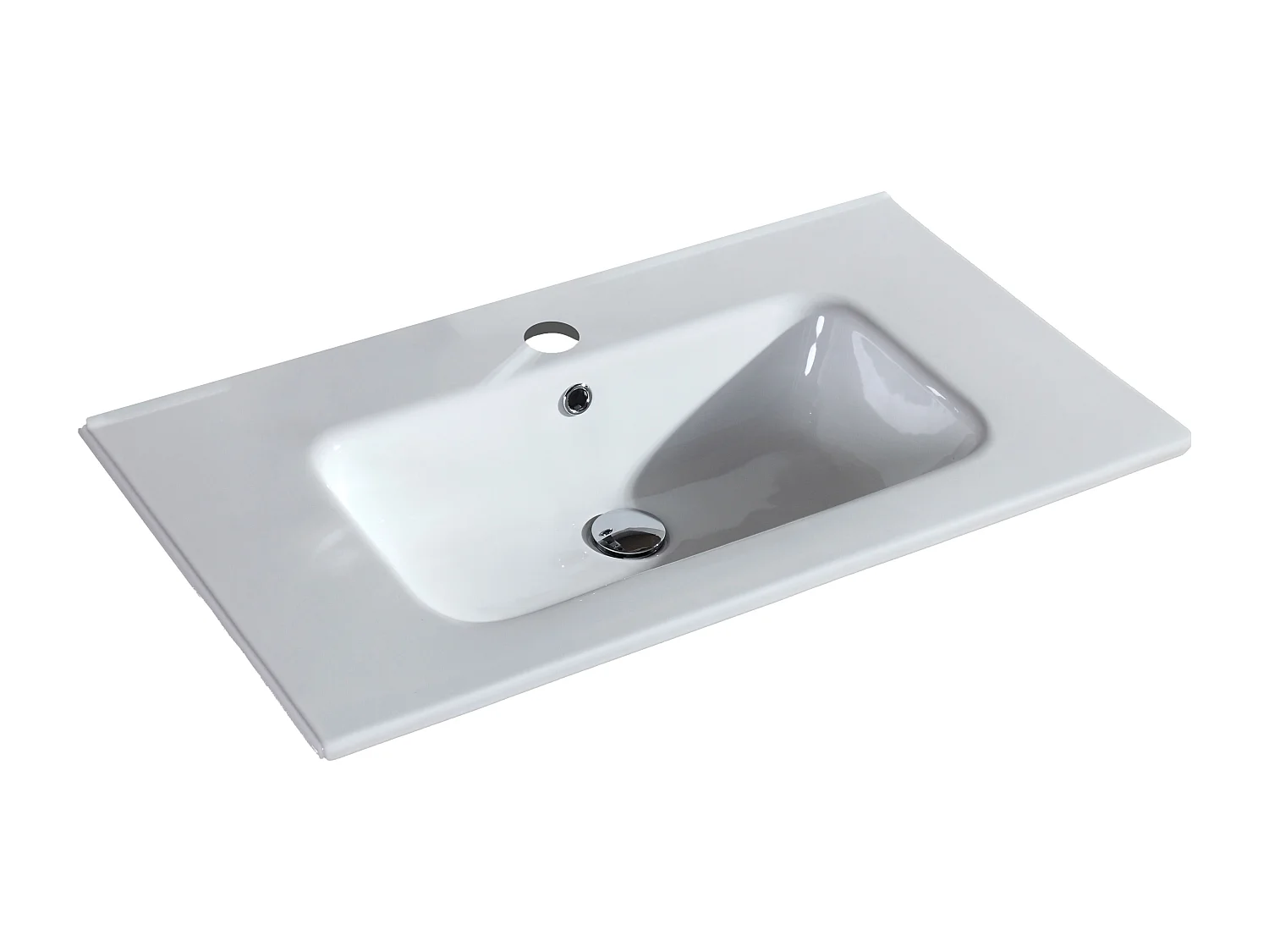 Ensemble meuble salle de bain 80 cm chêne brun Aquanoma