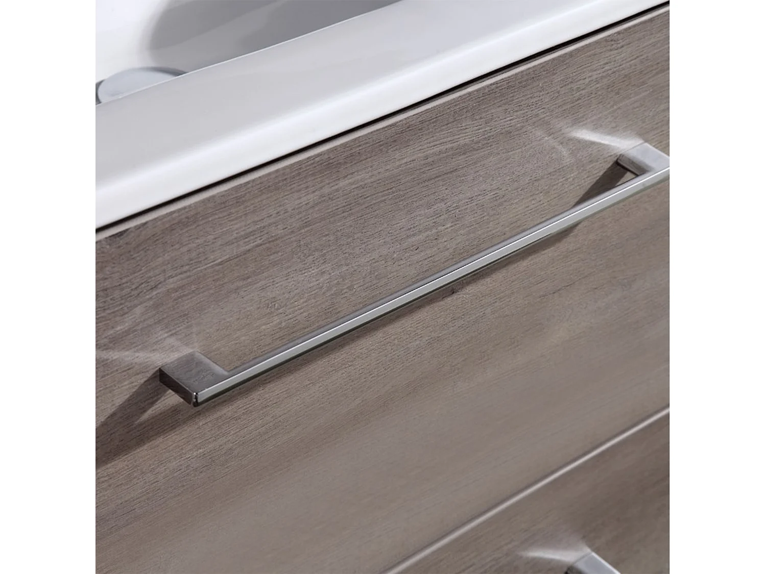 Ensemble meuble salle de bain 80 cm chêne brun Aquanoma