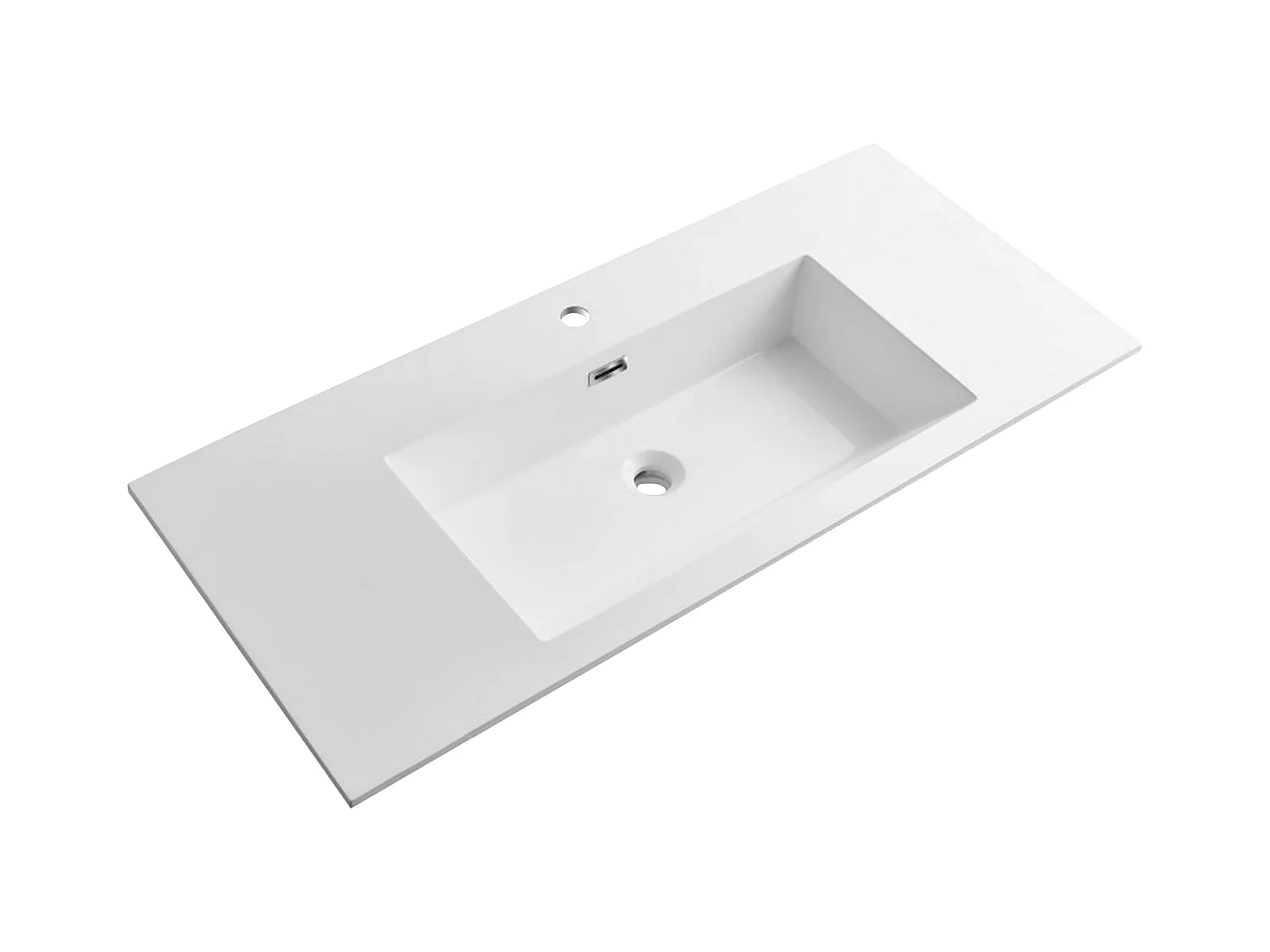 Ensemble salle de bain 100 cm chêne californien brun Aquadoli