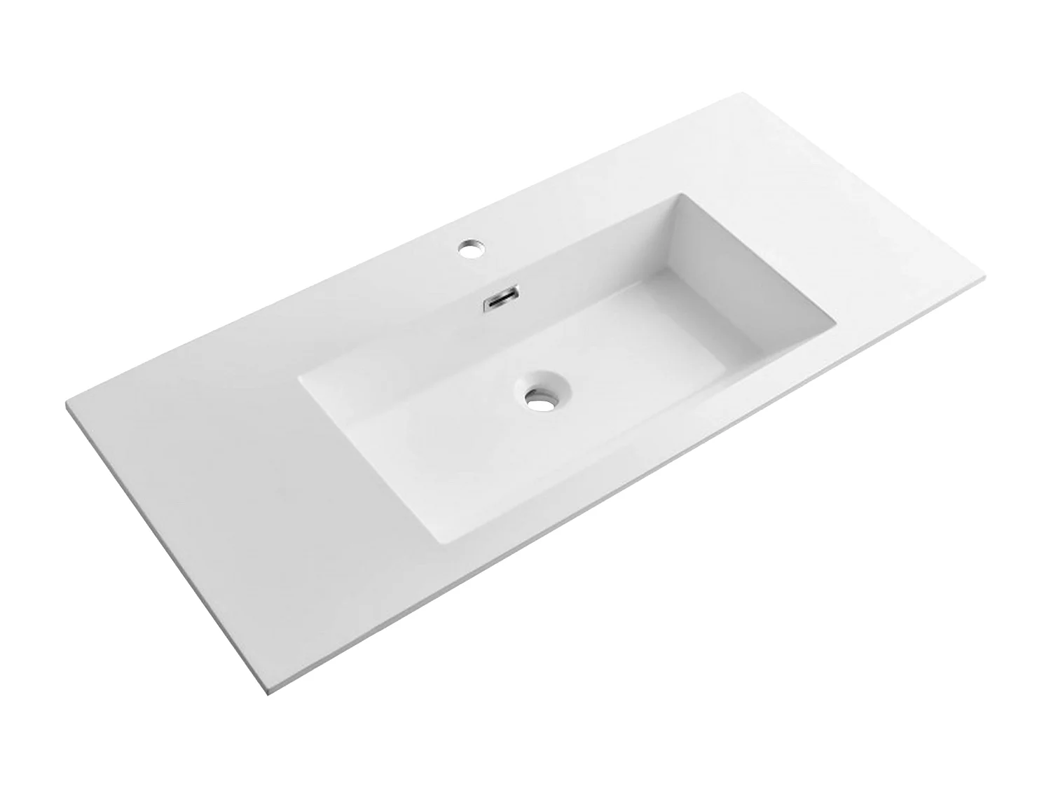 Ensemble salle de bain 100 cm chêne californien brun Aquadoli