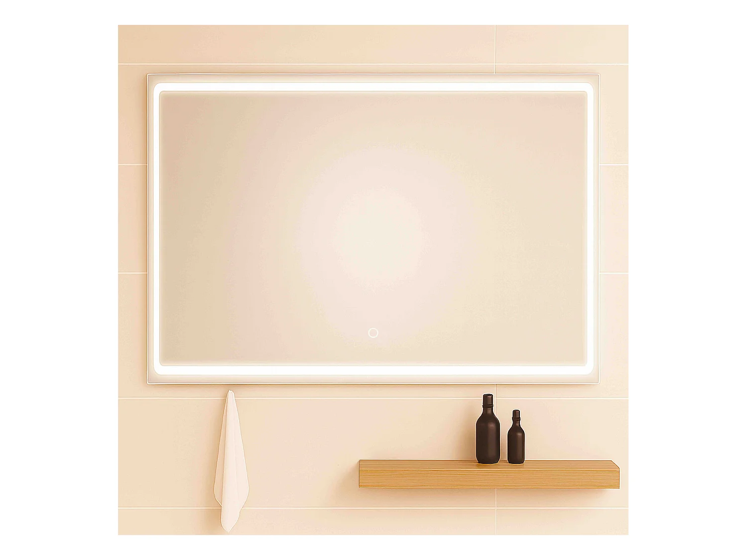 Miroir salle de bain LED tactile 115 cm