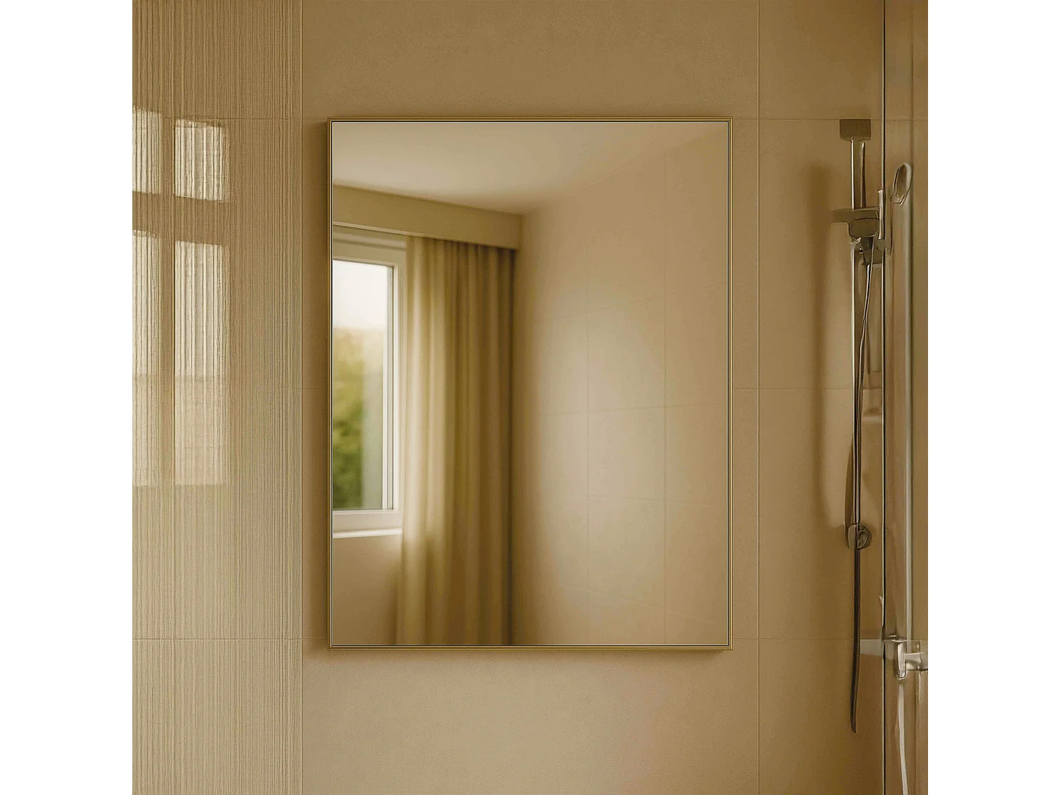 Miroir simple de salle de bain 60 cm
